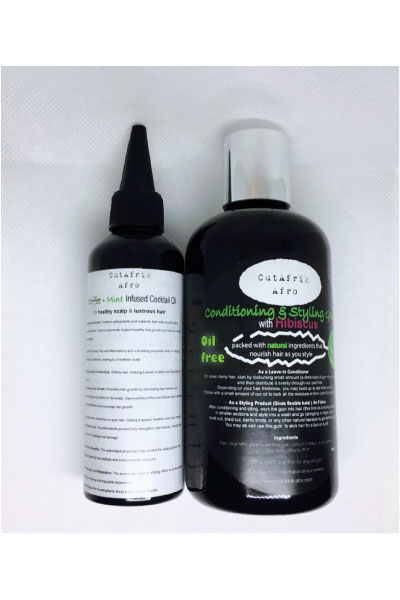 image showing a natural hair conditioner and styler