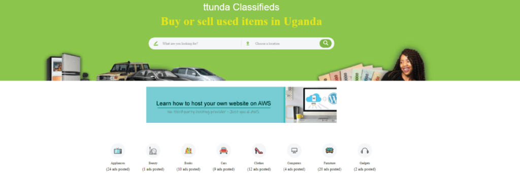 ttunda classifieds screenshot