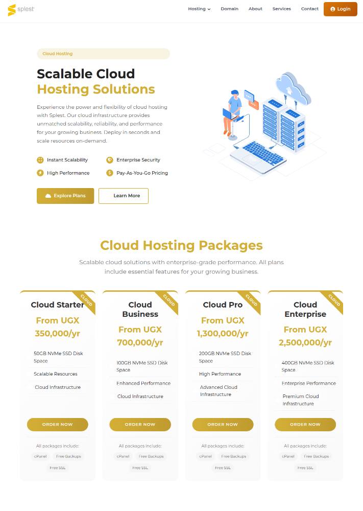 Splest Hosting – VIP High Performance Web Hosting in Uganda
